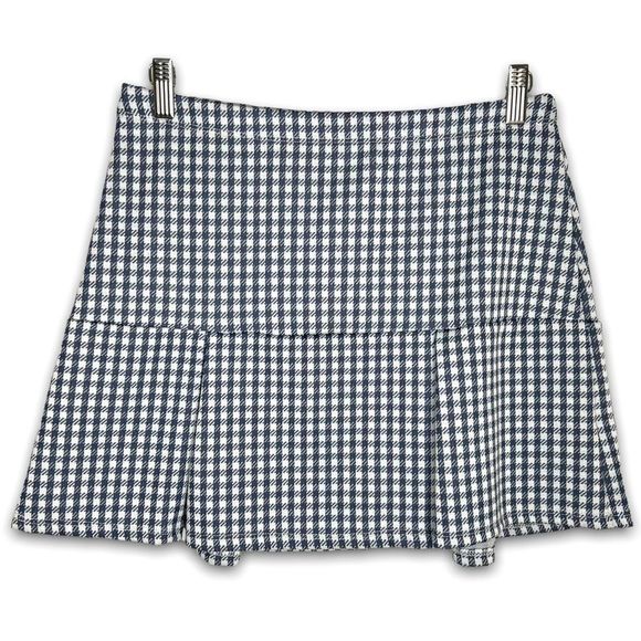 21 SAINTS Blue White Gingham Mini Skirt, L‎ - Picture 1 of 9